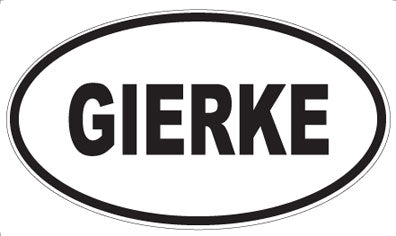 GIERKE - Oval Magnet
