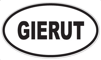 GIERUT - Oval Magnet