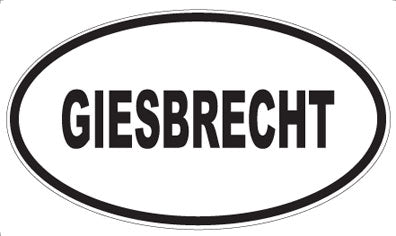 GIESBRECHT - Oval Magnet