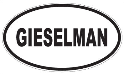 GIESELMAN - Oval Magnet