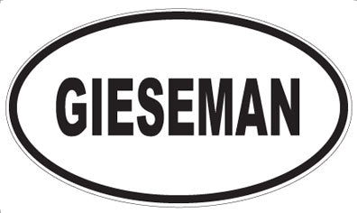 GIESEMAN - Oval Magnet