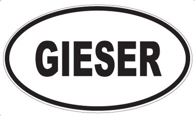 GIESER - Oval Magnet
