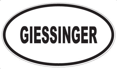 GIESSINGER - Oval Magnet