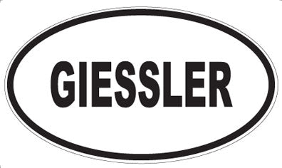 GIESSLER - Oval Magnet