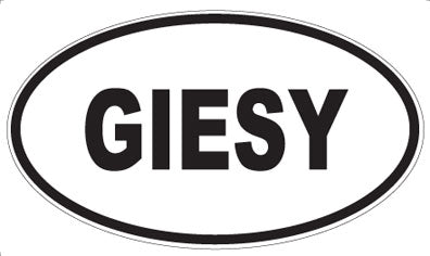 GIESY - Oval Magnet