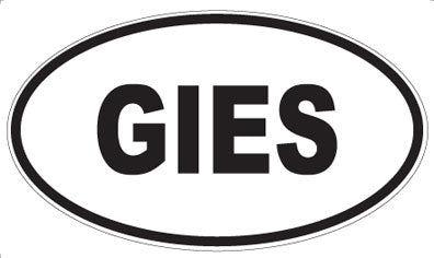 GIES - Oval Magnet