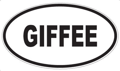 GIFFEE - Oval Sticker