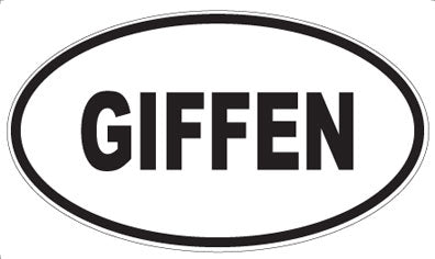 GIFFEN - Oval Magnet