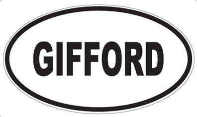 GIFFORD - Oval Magnet