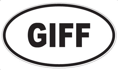 GIFF - Oval Magnet