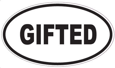 GIFTED - Oval Sticker