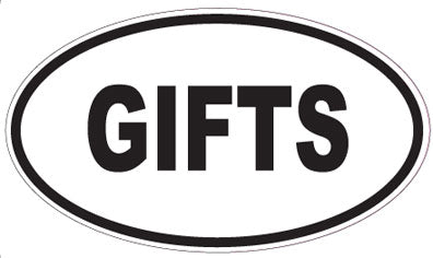 GIFTS - Oval Sticker