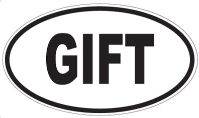 GIFT - Oval Sticker