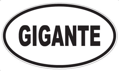 GIGANTE - Oval Magnet
