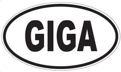 GIGA - Oval Sticker