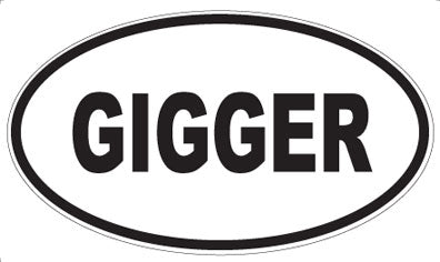 GIGGER - Oval Magnet