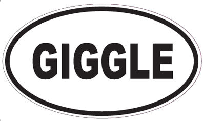 GIGGLE - Oval Sticker