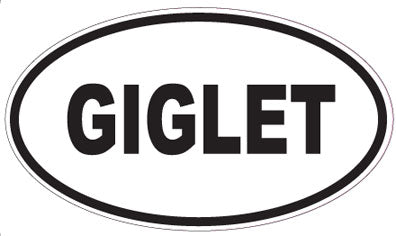 GIGLET - Oval Sticker