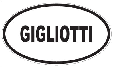 GIGLIOTTI - Oval Magnet
