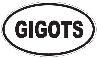 GIGOTS - Oval Sticker