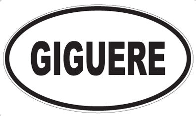 GIGUERE - Oval Magnet