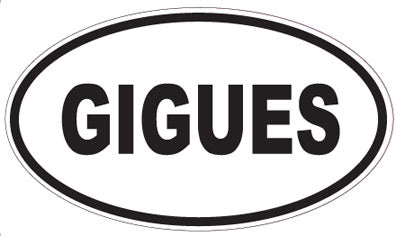 GIGUES - Oval Sticker