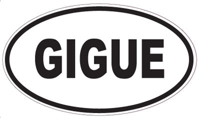 GIGUE - Oval Magnet