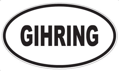 GIHRING - Oval Magnet