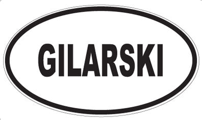 GILARSKI - Oval Magnet