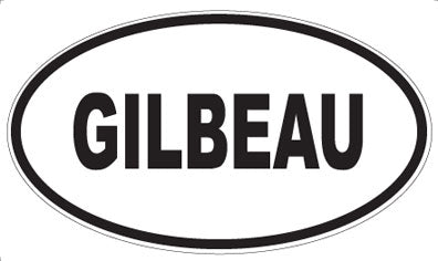 GILBEAU - Oval Sticker