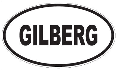 GILBERG - Oval Sticker