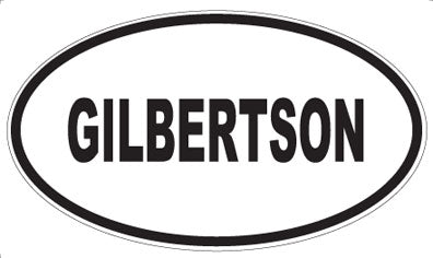 GILBERTSON - Oval Magnet
