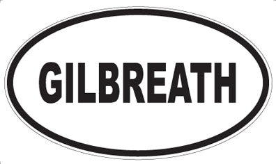 GILBREATH - Oval Magnet