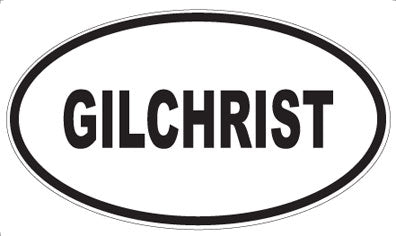 GILCHRIST - Oval Magnet