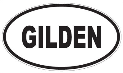 GILDEN - Oval Sticker