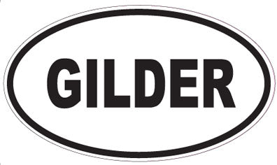 GILDER - Oval Sticker