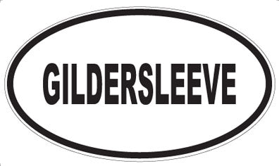 GILDERSLEEVE - Oval Magnet
