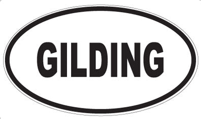 GILDING - Oval Magnet