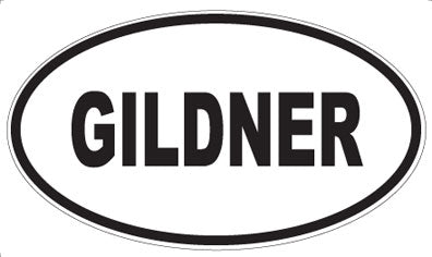 GILDNER - Oval Magnet