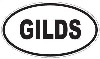 GILDS - Oval Sticker