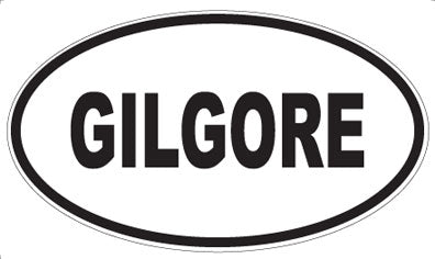 GILGORE - Oval Magnet