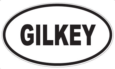 GILKEY - Oval Magnet