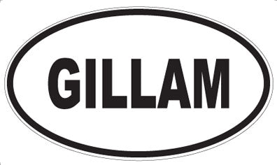 GILLAM - Oval Magnet