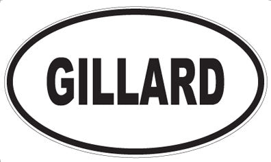 GILLARD - Oval Magnet