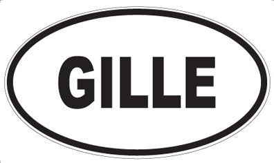 GILLE - Oval Sticker