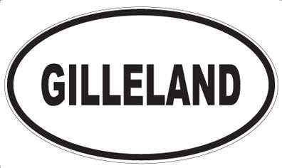 GILLELAND - Oval Magnet