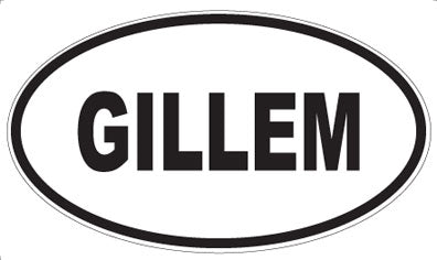GILLEM - Oval Magnet
