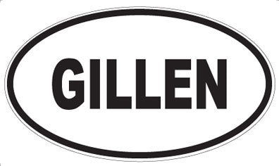 GILLEN - Oval Magnet
