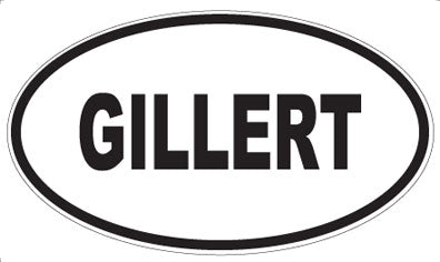 GILLERT - Oval Magnet
