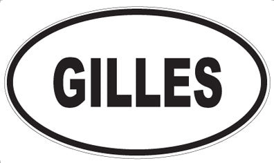 GILLES - Oval Magnet